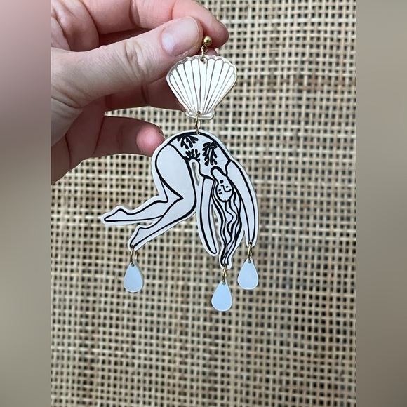 Unique Australian Made Statement Earrings - Picture 4 of 4